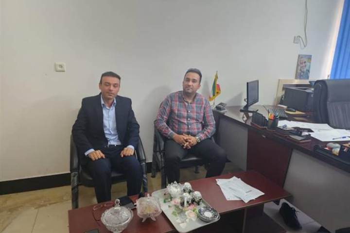 دیدار رمضانی مسئول نمایندگی اداره استاندارد جم با رئیس دانشگاه آزاد اسلامی واحد 